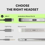 Avantree Resolve-C Wired USB-C Earbuds & Mic