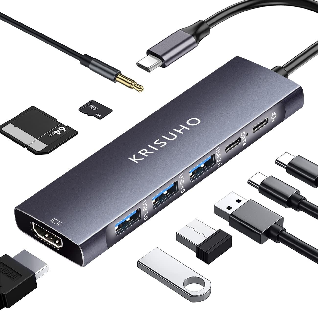 9-in-1 USB-C Multiport Adapter with HDMI