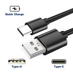 1m USB-C to Type A Charging Cable - Black