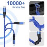 3-Pack Fast USB-C Charger Cables (6FT)