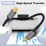 USB B to USB-C Printer Cable 2M - Braided