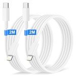 2-Pack USB-C to Lightning Cable 2M, MFi Certified