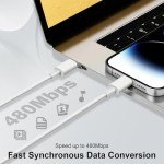 2-Pack USB-C to Lightning Cable 2M, MFi Certified