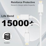 2-Pack USB-C to Lightning Cable 2M, MFi Certified