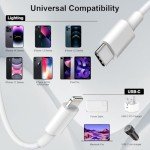 2-Pack USB-C to Lightning Cable 2M, MFi Certified