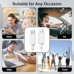 2-Pack USB-C to Lightning Cable 2M, MFi Certified