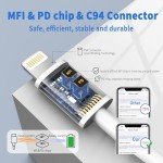 2M USB-C to Lightning Cable 4-Pack, MFi Certified