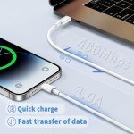 2M USB-C to Lightning Cable 4-Pack, MFi Certified