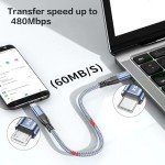 XGMATT Nylon Braided USB-C to Micro USB Cable