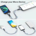 XGMATT Nylon Braided USB-C to Micro USB Cable