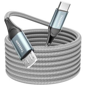 Teeaam 0.5M USB-C to Micro USB Charging Cable