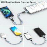 Teeaam 0.5M USB-C to Micro USB Charging Cable