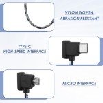 USB-C to Micro USB Cable for DJI Drones
