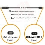 2M USB-C to Micro USB Cable - Black