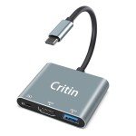 3-in-1 USB-C to HDMI Multiport Adapter 4K