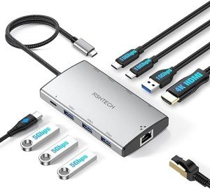 RSHTECH 9-in-1 USB-C Hub with 4K HDMI