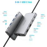 RSHTECH 9-in-1 USB-C Hub with 4K HDMI