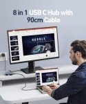 8-in-1 USB-C Hub with 4K HDMI & LAN