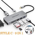 9-in-1 Dual Type-C USB-C Hub for MacBook