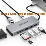 9-in-1 Dual Type-C USB-C Hub for MacBook