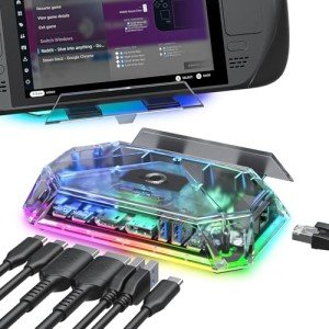 JSAUX 12-in-1 RGB Dock for Steam Deck
