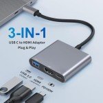 USB-C to HDMI Adapter with Fast Charging
