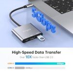 USB-C to HDMI Adapter with Fast Charging & USB 3.0