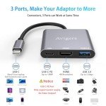 USB-C to HDMI Adapter with Fast Charging & USB 3.0