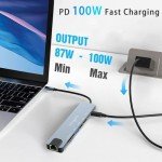 8-in-1 USB-C Hub with Ethernet and 4K Support