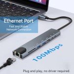 8-in-1 USB-C Hub with Ethernet and 4K HDMI