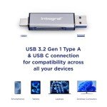 Dual USB-C & USB 3.0 Card Reader Adapter