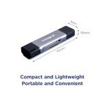 Dual USB-C & USB 3.0 Card Reader Adapter