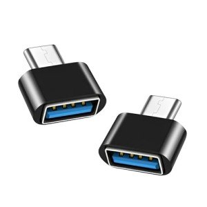 USB-C to USB Adapter 2 Pack (Black)