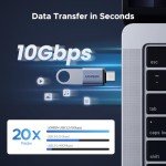 UGREEN 10Gbps USB-C to USB Adapter 4-Pack
