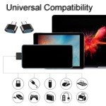 USB-C to USB Adapter 2 Pack (Black)