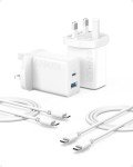 Anker 20W Dual Port USB-C Charger 2-Pack
