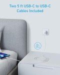 Anker 20W Dual Port USB-C Charger 2-Pack