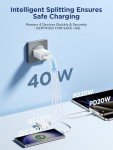 40W 4-Port USB-C Fast Charger Plug