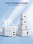 40W 4-Port USB-C Fast Charger Plug
