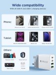 40W 4-Port USB-C Fast Charger Plug
