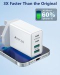 40W USB-C Fast Charger Plug with 4 Ports