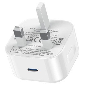 Fast Charge USB-C Plug for iPhone & Samsung
