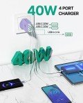 40W 4-Port USB-C Fast Charger Adapter