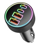 90W 4-Port USB-C Car Charger Adapter