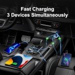 65W USB-C Car Charger Adapter with 3 Ports