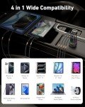 90W 4-Port USB-C Car Charger Adapter