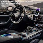 65W USB-C Car Charger Adapter with 3 Ports