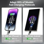 Dual Port USB-C Fast Car Charger 30W