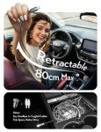 LISEN 57W Retractable USB-C Car Charger Adapter