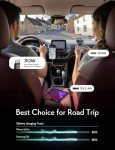LISEN 57W Retractable USB-C Car Charger Adapter